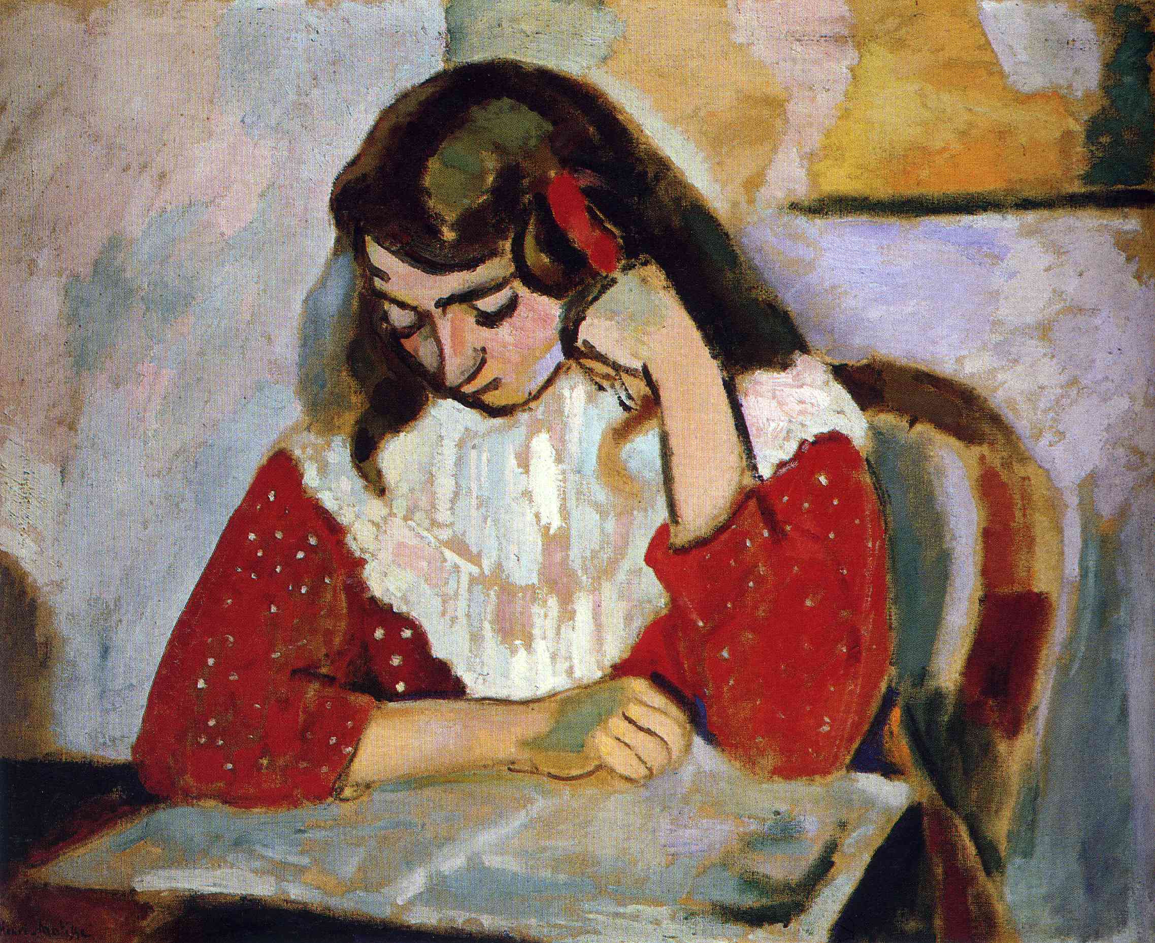 Henri Matisse - The Reader, Marguerite Matisse 1906